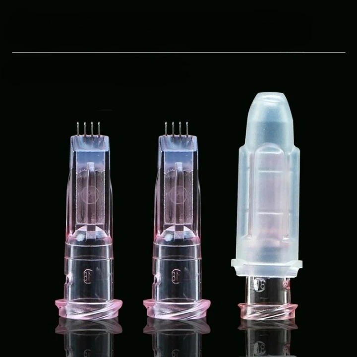 NEW NANOSOFT Microneedles By FILLMED SUPER SOFT INJECTION TO TARGET THE DERMIS 4Pin Mesotherapy Needle