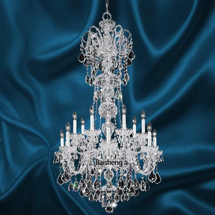65 heads 4 tiers 160cm big large hotel crystal maria theresa chandelier bohemia lustre lights candelabra lampadari cristal lamp