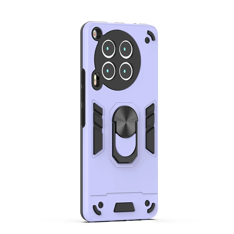 360 rotate ring heavy duty hard armor Case with ring holder kickstand magnetic car mount protective case for Infinix Smart 9