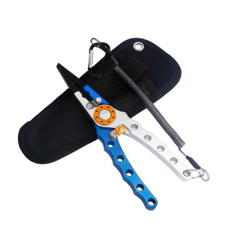 Fishing Hook Remover Split Ring Fishing Tools with Sheath and Lanyard Gear Gifts for Fish Line Cutting Boat Fly Ice Fishing