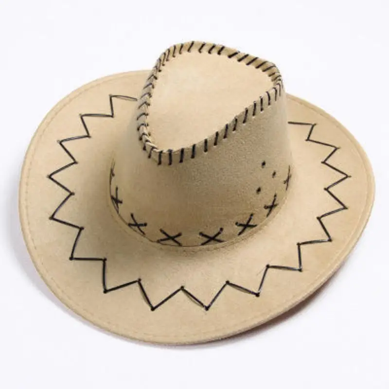 Unisex Stylish beach Cowboy Hat with Leather Band for a Trendy Look