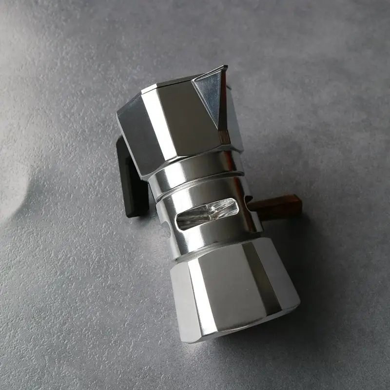 Moka Pot Espresso Maker Moka Pot Espresso Maker Aluminum Wooden Handle Moka Pot Espresso Machine