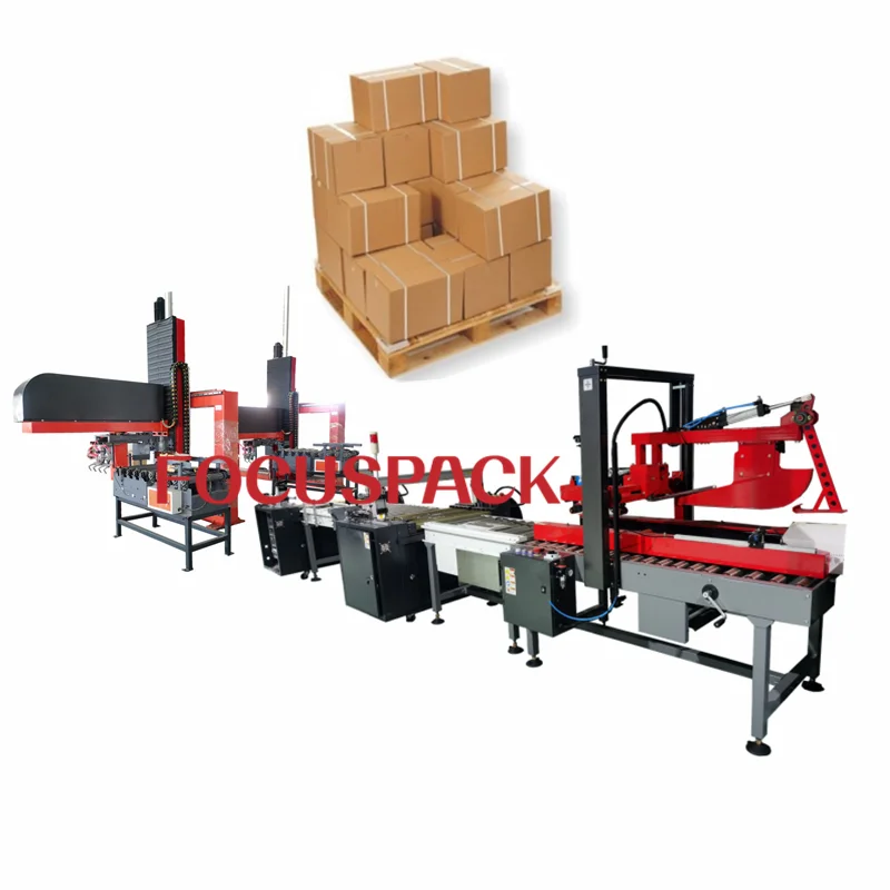 Made in China factory price carton stacker full automatic robotic arm hands bag palletizer manufacturer
