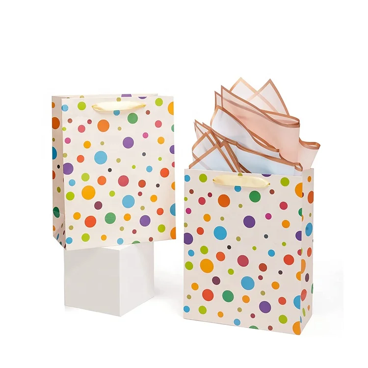 KM High Quality Recycle Eco-Friendly Paper Shopping Bags For Cosmetic Packing