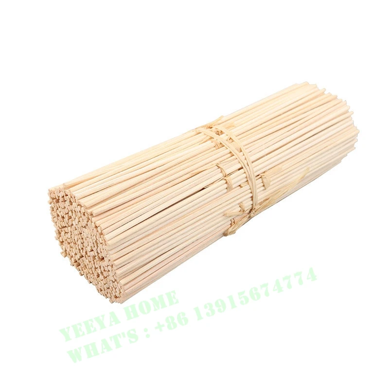 Premium Wholesale 3mm 4mm Thick Thin Perfume Diffuser Natural Black Rattan Reed Sticks for Reed Diffuser