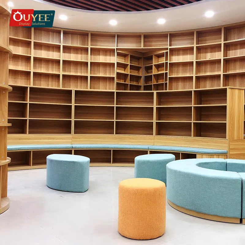 Design Display Shop Design Showcase Book Store Shelves Library Rolling Ladders Bookshelf For Kid Library