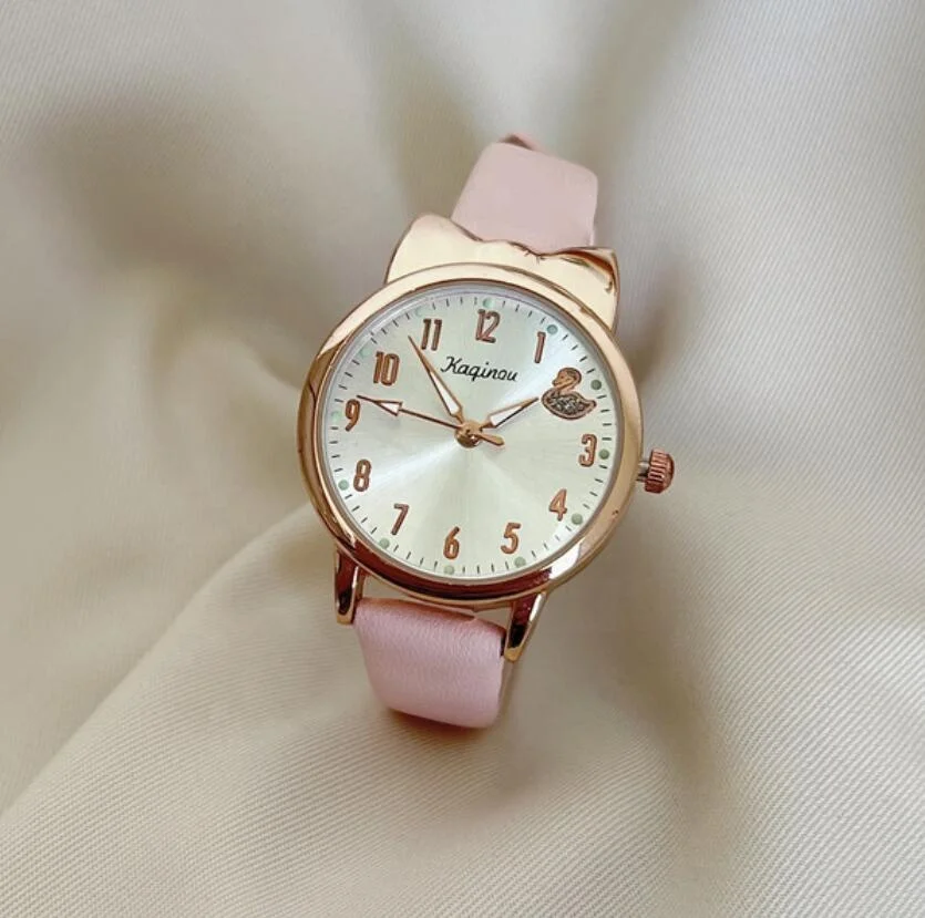 online shopping cheap young ladies wrist watches stylish wristwatch Fashion Slim leather strap Quartz Girls watch