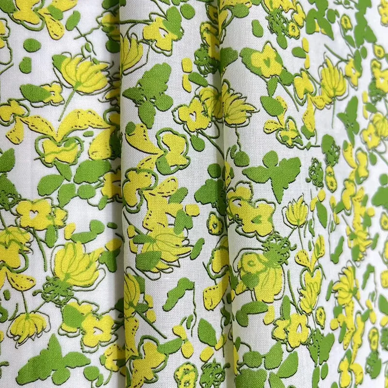 High Quality Breathable Liberty 100 Organic Cotton Fabric Digital Print Soft Fabric for Dess