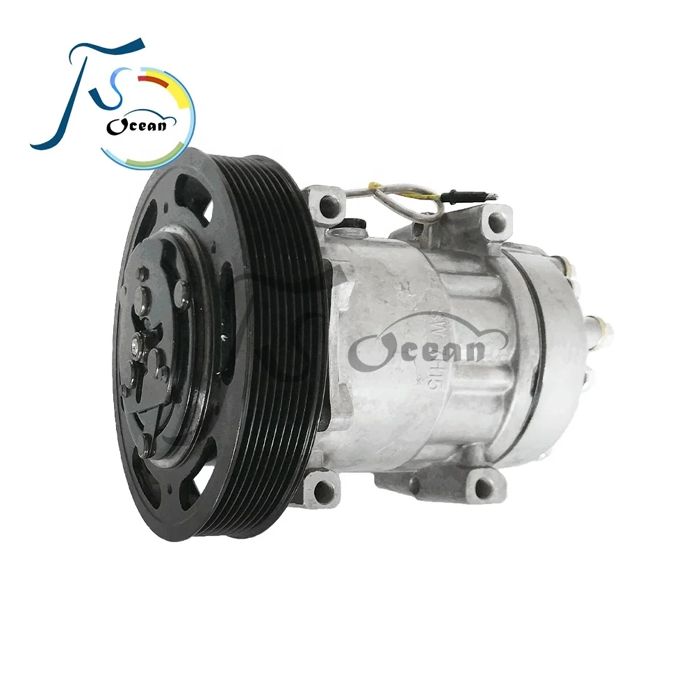 7H15 Air Conditioner Compressor For Volvo Truck FH16-D16C(16.1L)^D16E(16.1L) (2003-2008) Spare Parts 4134/4324/4326 CO193B