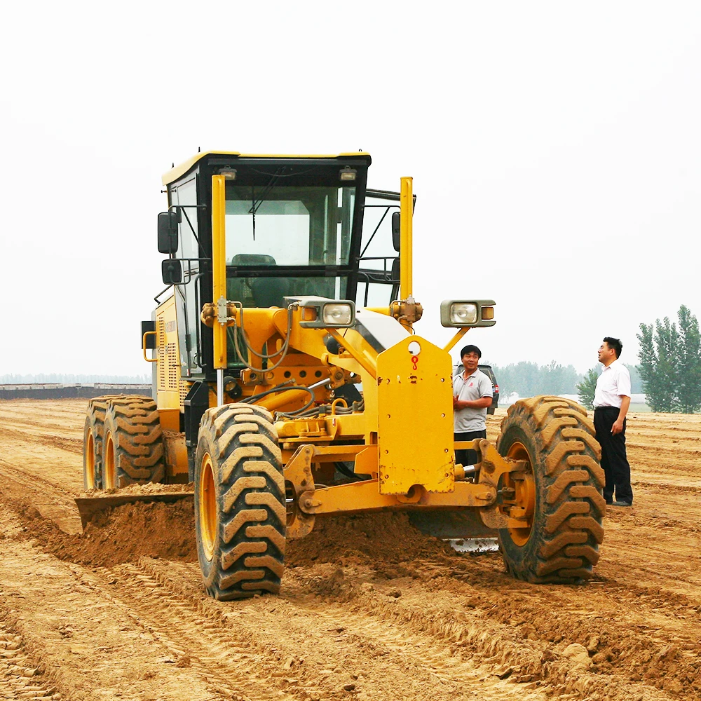 Chinese Top Brand 190HP Compact Hydraulic Motor Grader SG16-3 With Spare Parts