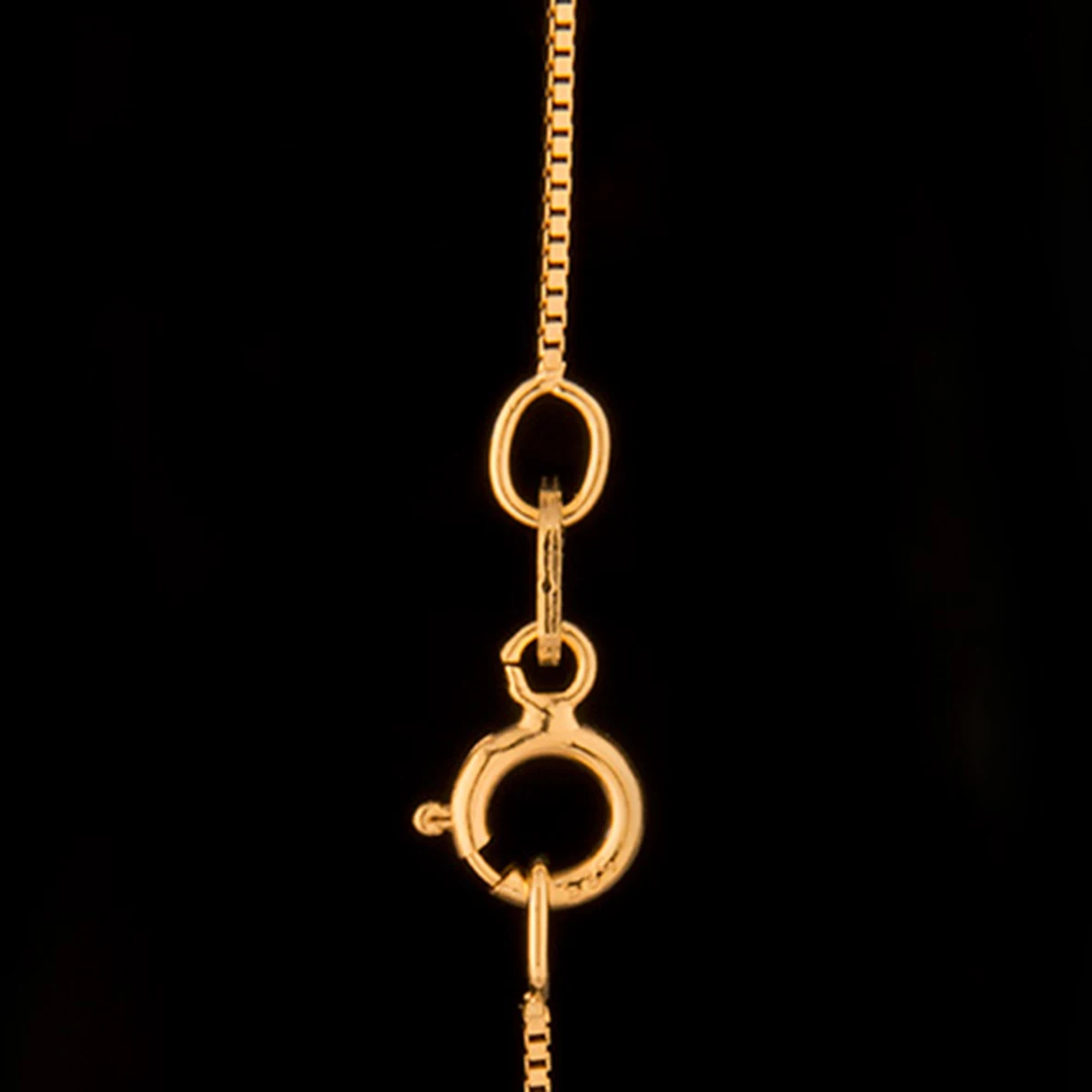  10K/14K18K Yellow Gold Chain Pure 18 Inch Thin Box