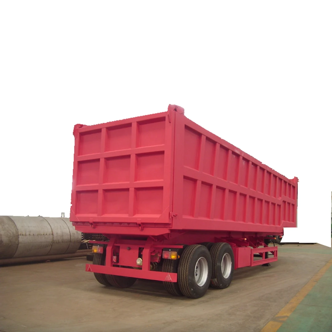 35 Ton Payload 2 Axles U Shape End Dump Semi Trailer