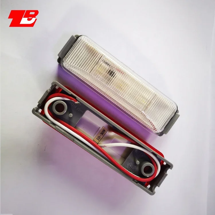 Универсальный автомобильный Боковой габаритный фонарь, цвета-красный, желтый, белый 4 дюйма прямоугольник ПК просвет световой индикатор полуприцеп грузовика лампы