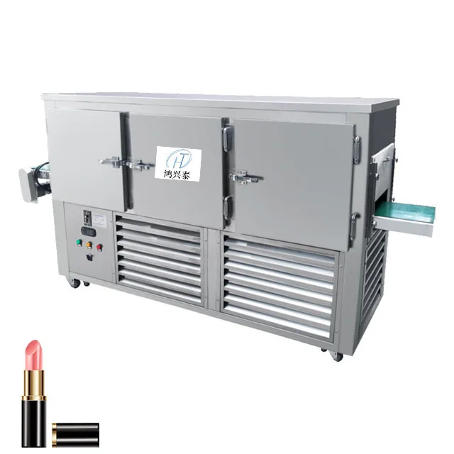 Lipstick freezer refrigerator, paste cooler, tunnel lipstick cooler