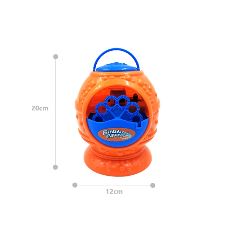 Kids party toy round  easy operation hurricane bubble maker 10 blades plastic high output portable dogs whirlwind bubble machine