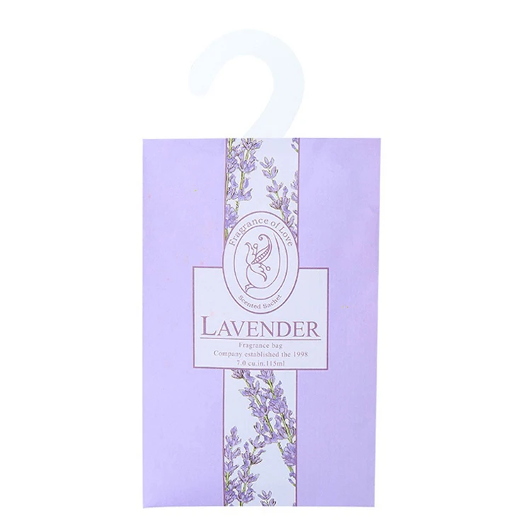 Multi Scents Customized Logo Offset Printing Plastic Hook Scented Vermiculite Stone Envelop Sachet