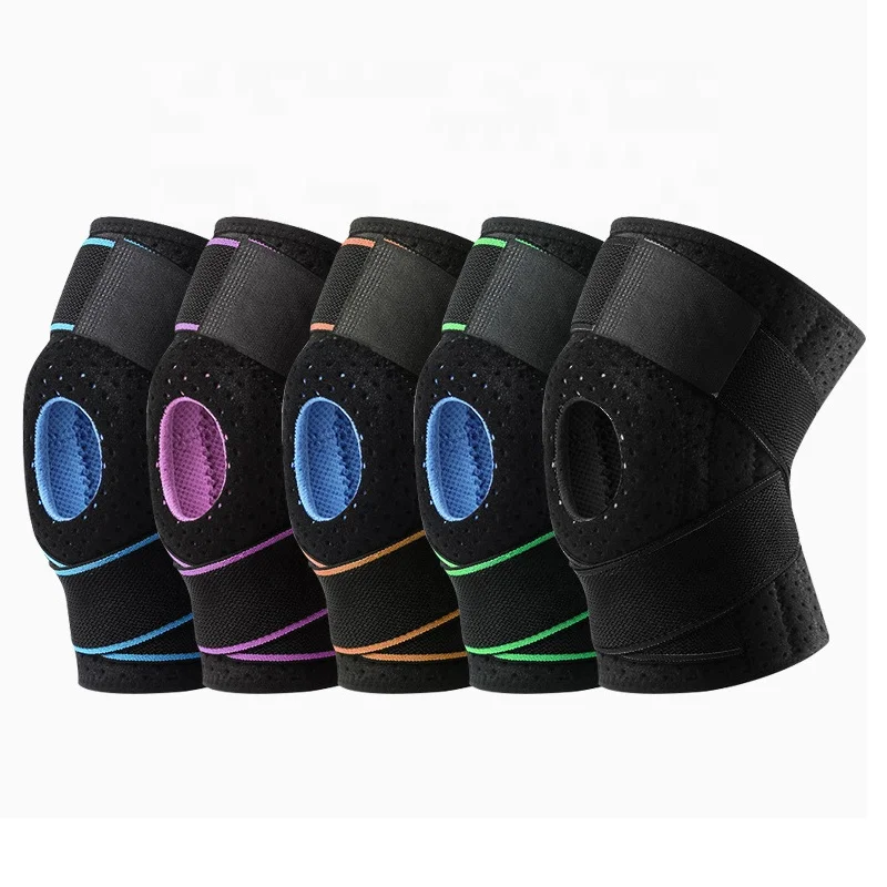 Professional Sports Basketball Mountain Bike Arthritis Silicone Anti Collision Breathable Knee Pads