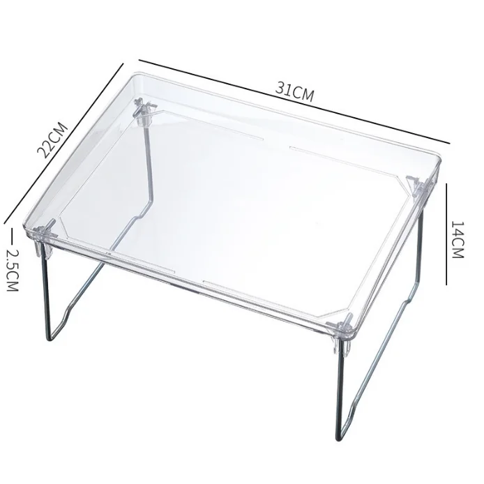 Wholesale Stackable Shower Shelf Plastic Clear Bathroom Organization Multifunctional Foldable Bathroom Rack