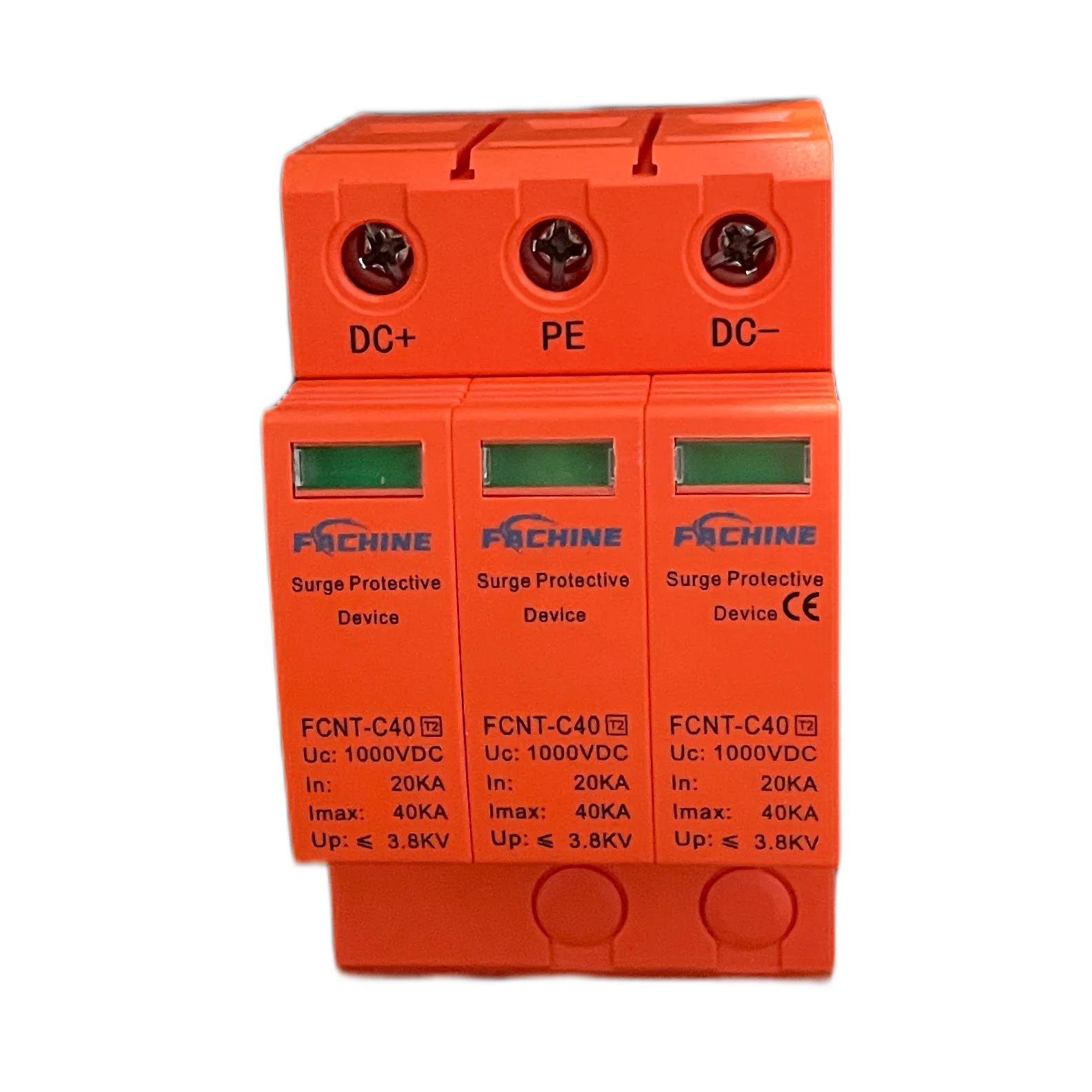 SPD-PV Solar 20KA-40ka 3Pole 3P DC 500-1000V surge protector protection arrester surge protective device SPD
