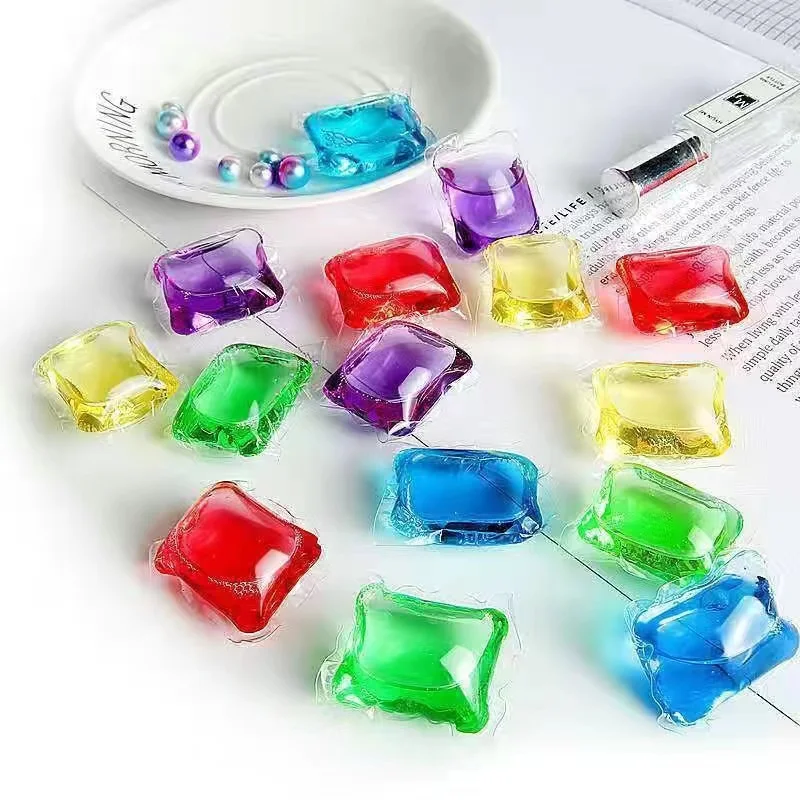 Detergent Capsules Washing Pods Laundry Washing Liquid Detergent Soap Laundry Beads Scent Natural Laundry Gel Detergent Pods