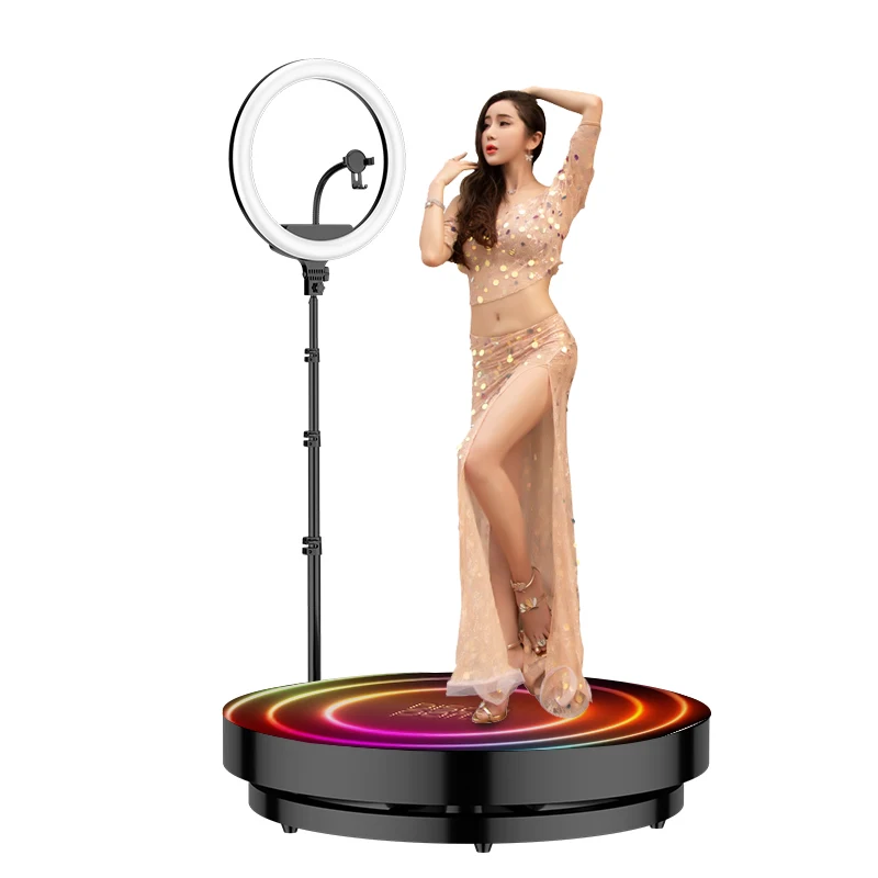 Interactive 360 Turning Photo Booth Kiosk 360-photo-booth With Rotating Stand