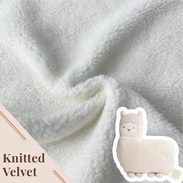 High Quality  Factory Custom 100% polyester knitted warm sherpa fleece fabric long pile plush fake fur Customized