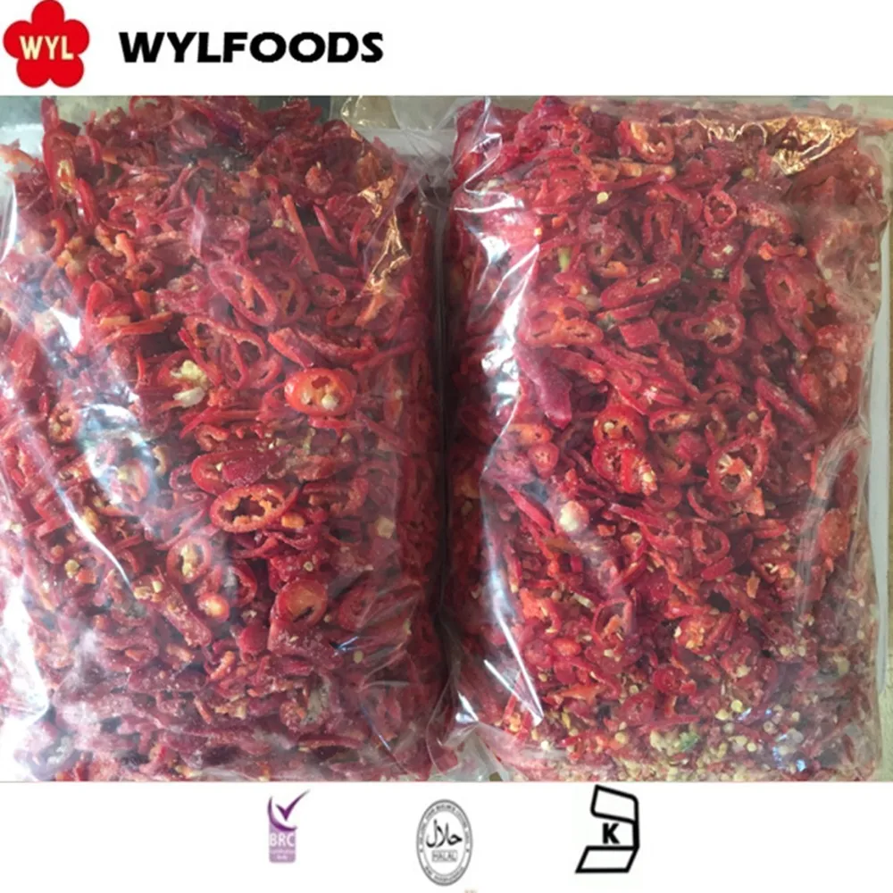 IQF Frozen Chilli Peppers  - Fire-Roasted for Adding Bold Flavors to Dishes