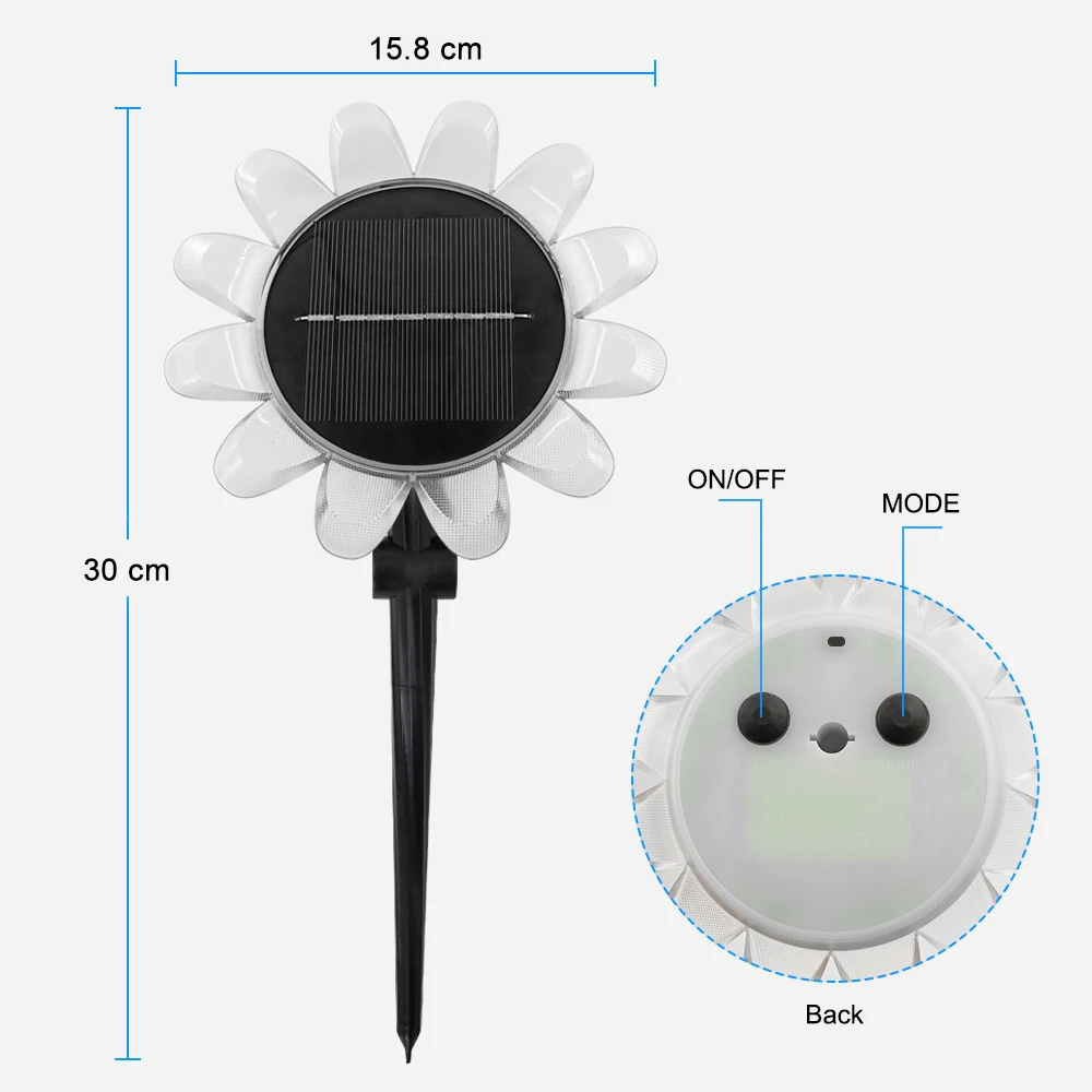  LAMHO Sunflower IP68 Waterproof Amphibious Remote Controlle RGB Floating Led Solar Swimming Pool Light Swim