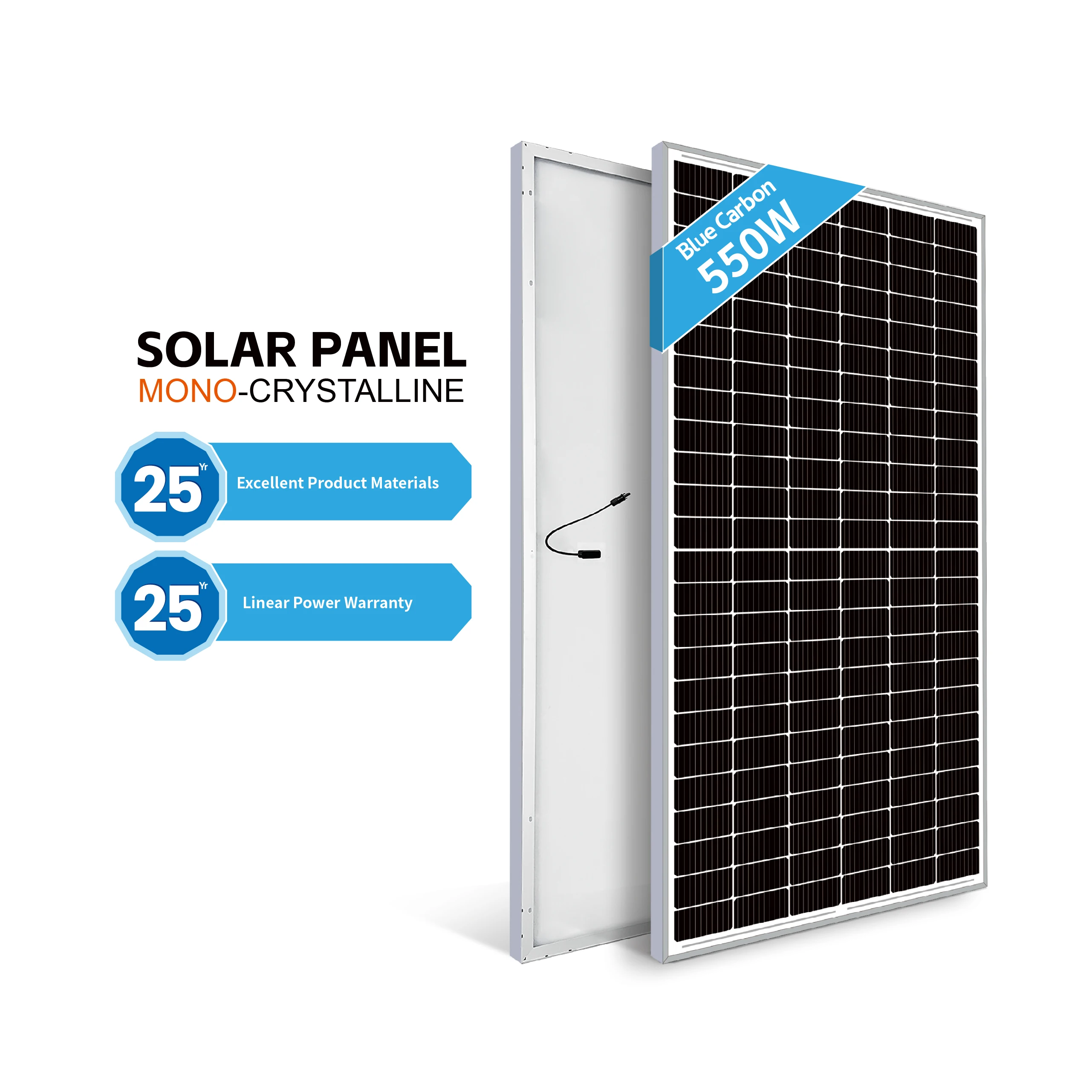 TUV certified High Efficiency solar panel  PV panel mono solar panel Solar cell 550W 540w Mono Solar Panel High quality