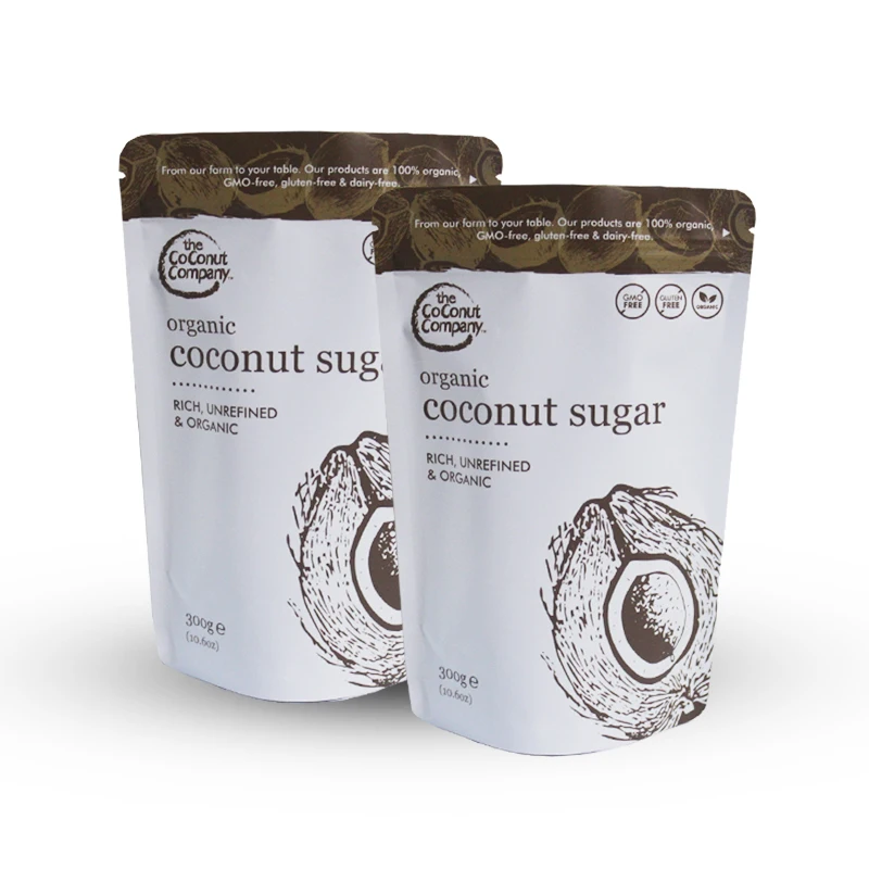 China Suppliers Laminated Aluminum Foil Food Grade Plastic Mylar Heat Sealed Stand Up Zipper Bags