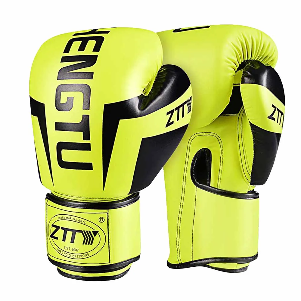 Custom Logo  Boxing Gloves High Quality Durable Shiny Pu Training Boxing Gloves 8oz 10oz 12oz 14 oz