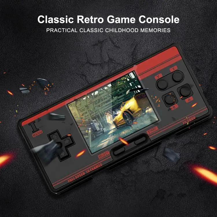 
FC3000 Handheld Game Console Game Player with Color Screen for Kids Adults 