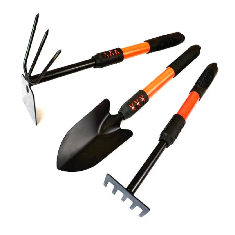 Multifunctional wooden handle garden tool rake pickaxe dual-purpose  hoe