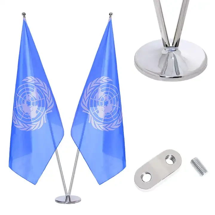 cheap outdoor advertising polyester  flag with stand Indoor Premium Gold automatic raise  Flagpole Parts Telescopic Flag Pole