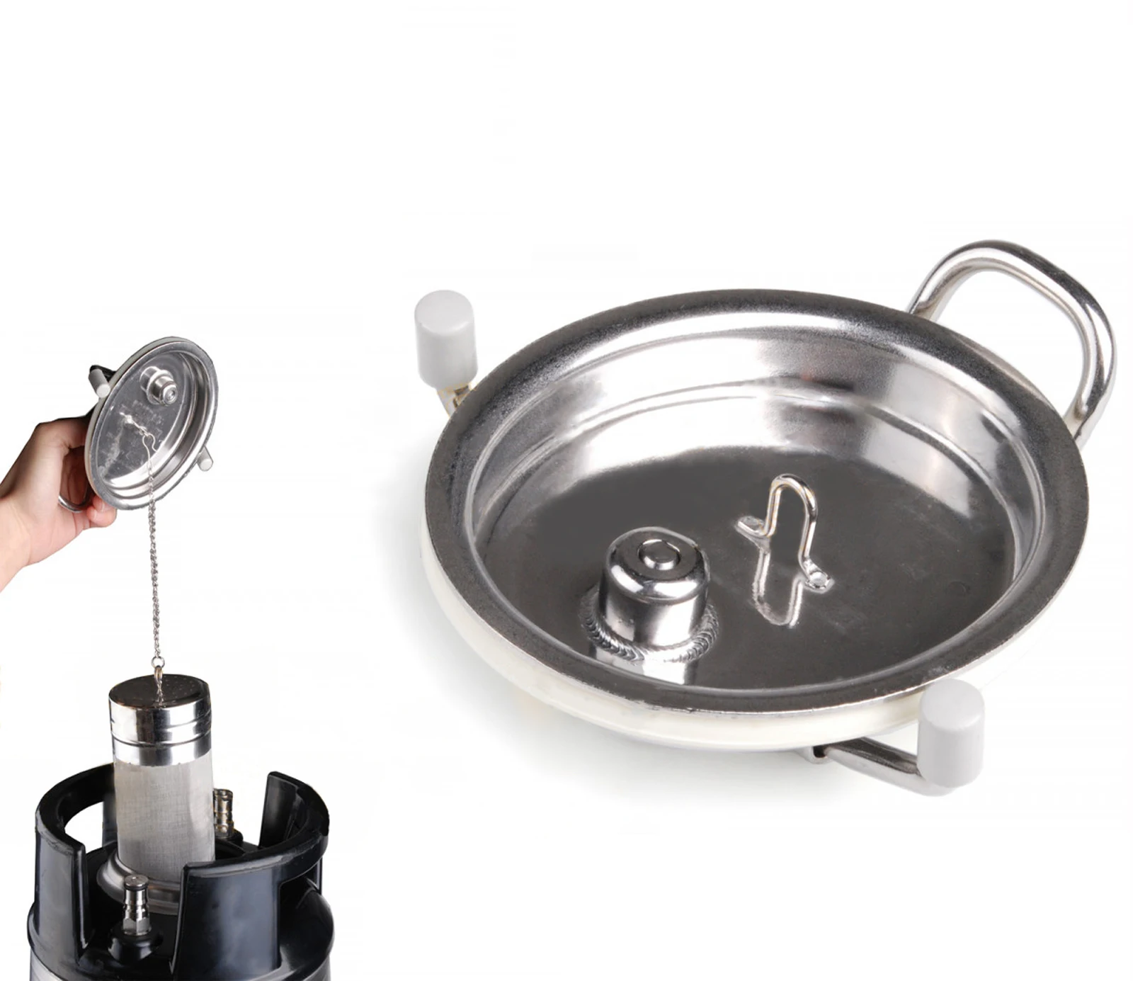 Stainless Steel Ball Lock Beer Keg Lid Corny Keg Lid Homebrew Wine Barrel Cover Beer Keg Cap Replacement Accessories