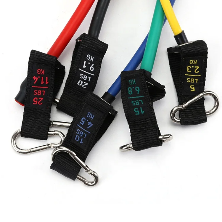 VIGFIT 11pcs Resistance Bands Set Exercise Workout Bands Exercise Toning Tubes Resistance Tube Sets