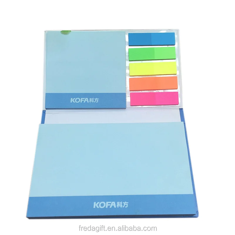 Customized logo printing promotional stationary write memo pads sticky notes set /office desk pad set