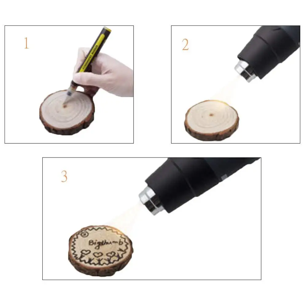 Wood Burning Marker Pen, Chemical Scorch Pen Marker for DIY Wood Painting, Replace Wood Burning Iron Kit, Easy use and Safe
