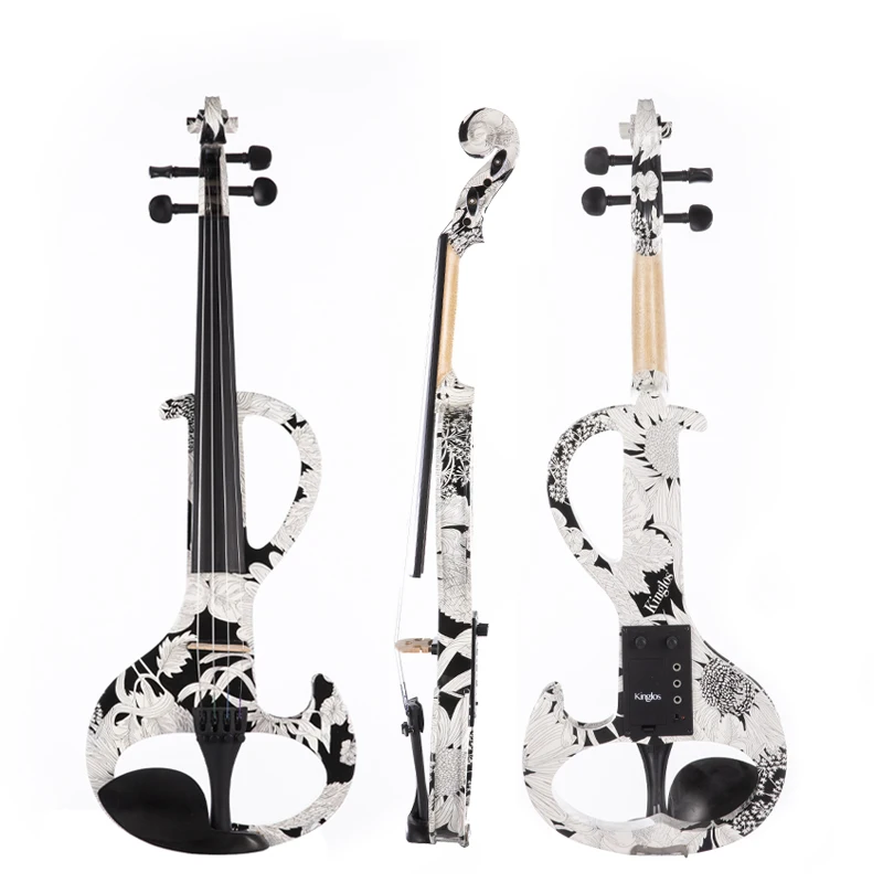 bridge piezo pickup wood wine bottle display bass guitar blue color electronic violin