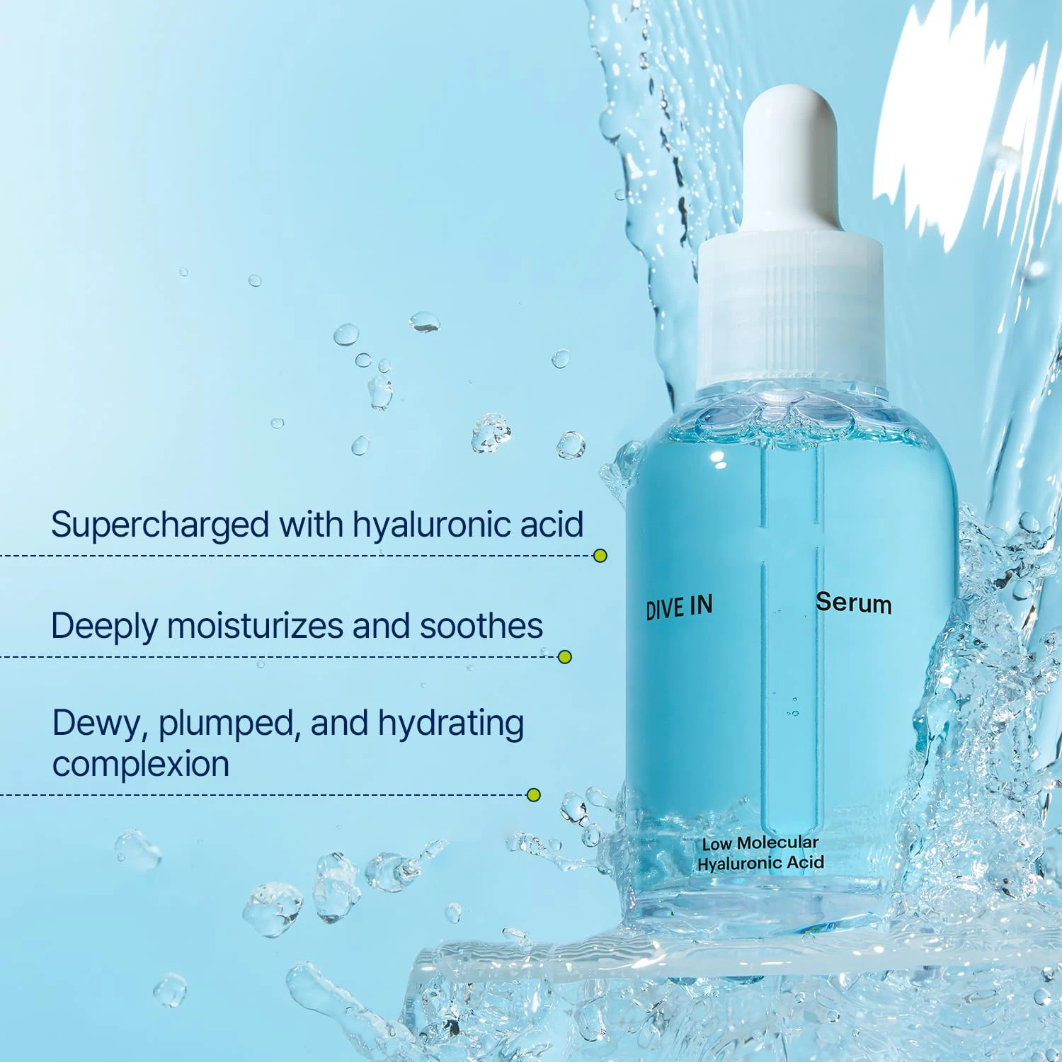 50ML Korean Skin Care Deep hydration for dry skin type Whitening Torride DIVE IN Low Molecular Hyaluronic Acid Serum