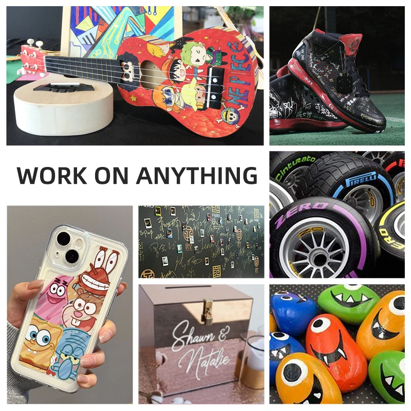 SIPA SP130 Quick-drying Art Pen for Precision Vibrant Paint Marker Sharpie Permanent Markers Fine Point Black 2 Count Fine Li