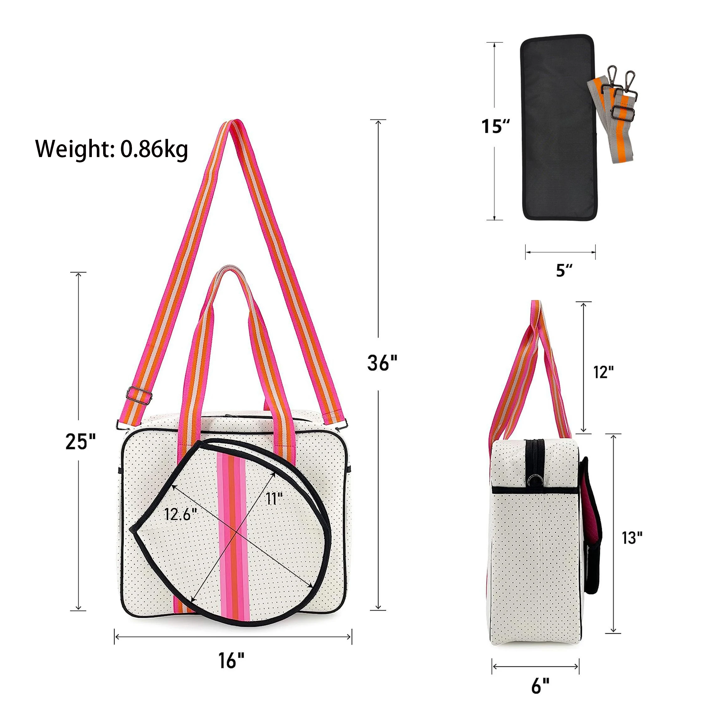exclusive customization by the factory Tennis Crossbody Bag, Waterproof, Single-Shoulder, Lightweight, Multi-functional