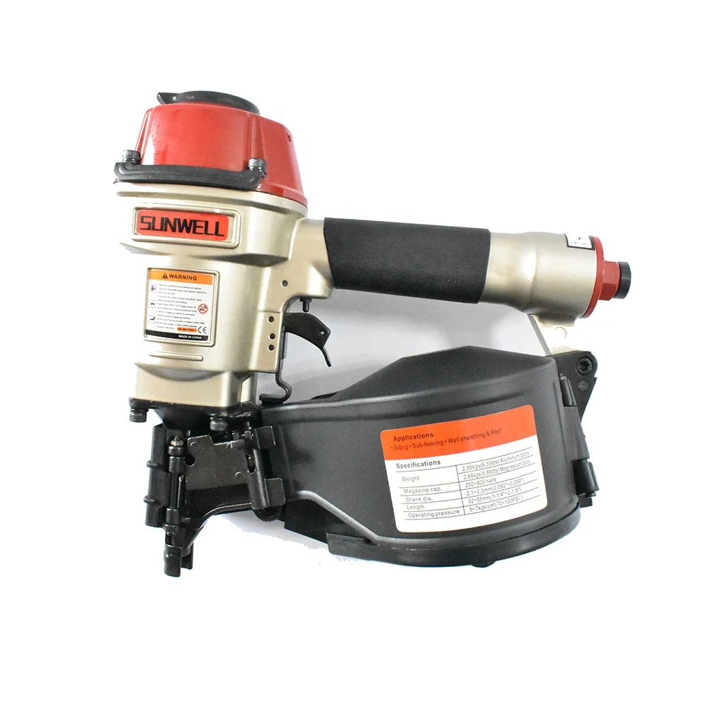 SUNWELL Powerful Pneumatic Quick Nailing Tools CN55 Air Coil Nailer