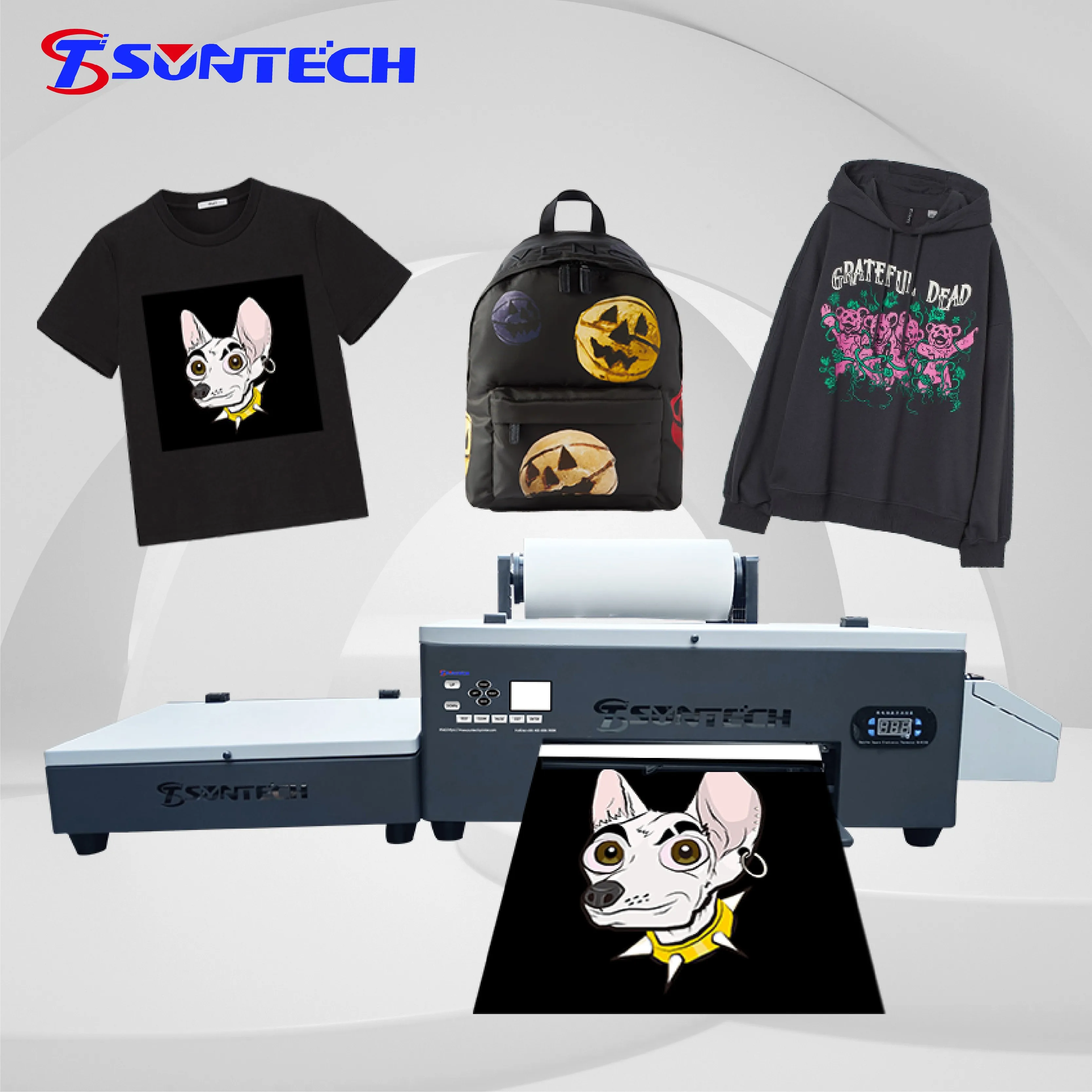 Factory sales Desktop 30cm dtf printer small dtf printer machine price for T-shirt and textile fabric garment