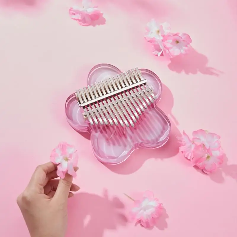 17keys acrylic kalimba thumb piano calimba small percussion instruments canada