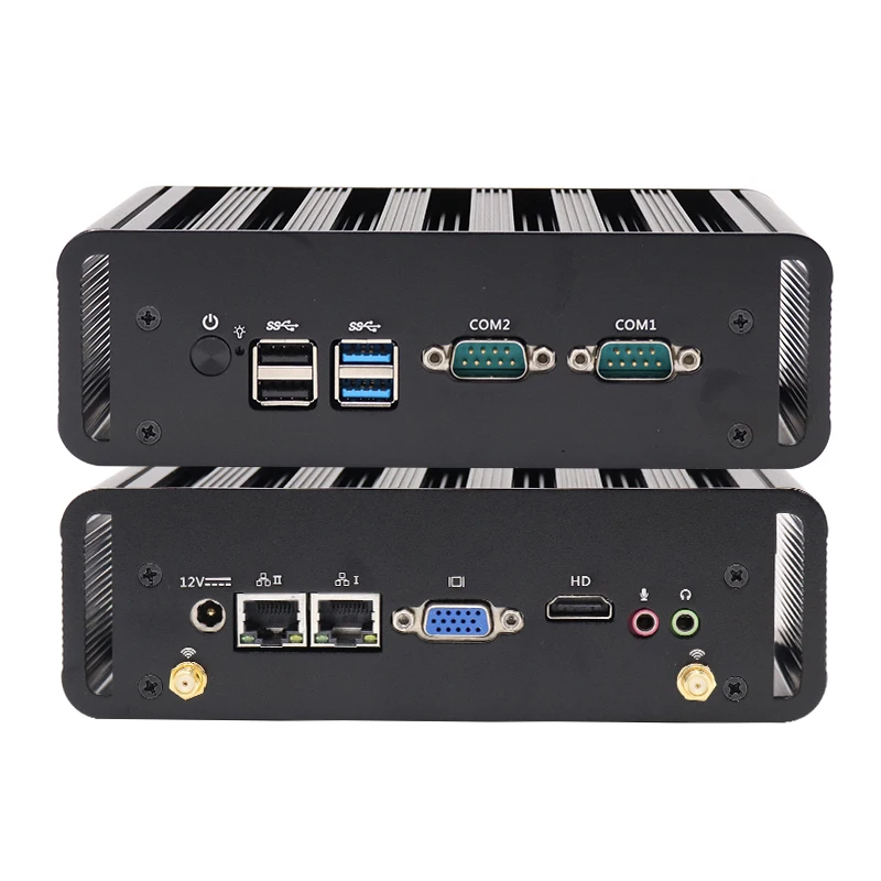  Безвентиляторный X86 ПК i5 4200U с 2 lan 2com i3 5005U для мини-ПК Linux RS485
