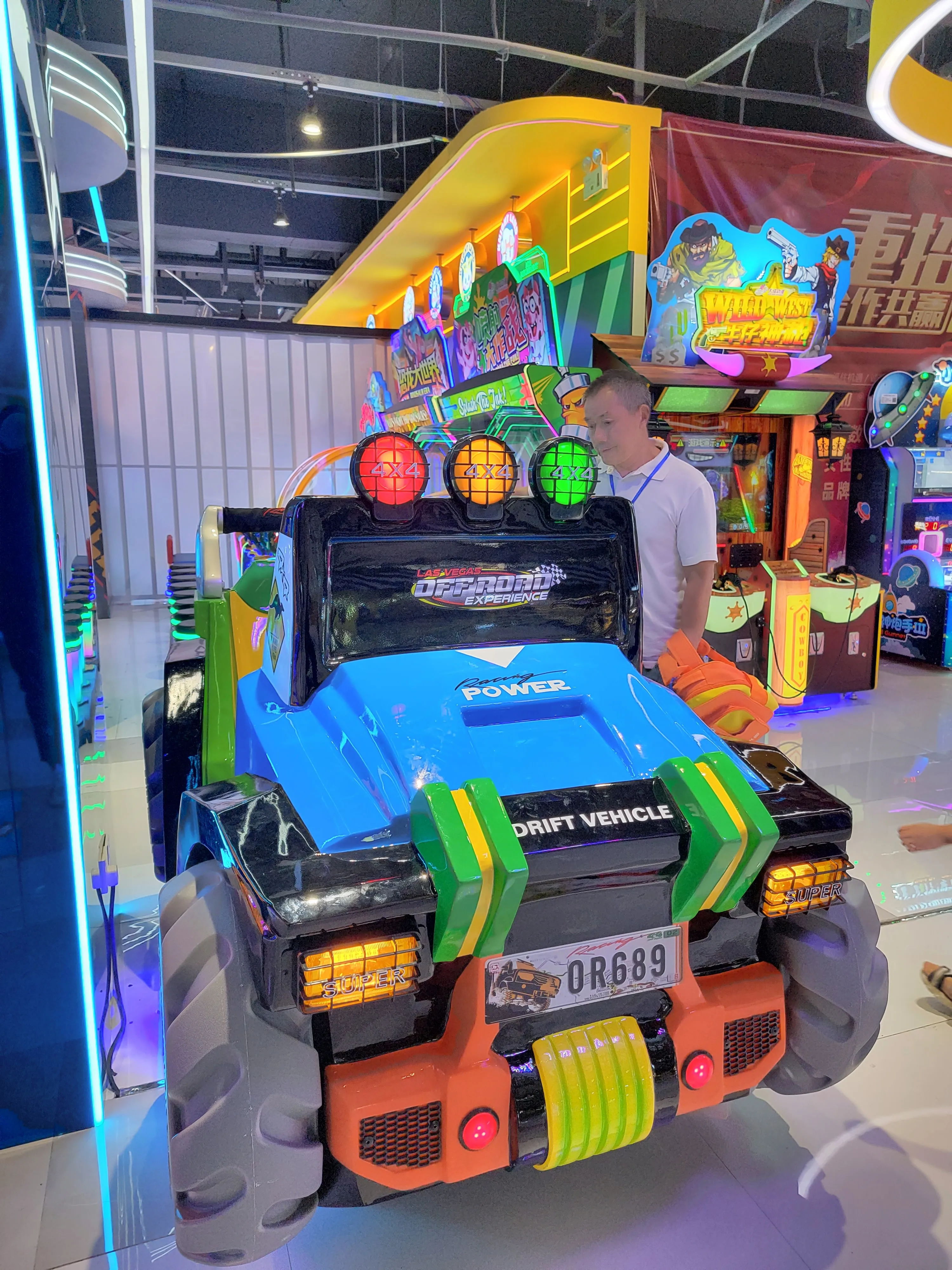 2024 Cool Car Kids Coin-Operated 3D Video Racing Games Machine Indoor Amusement with Theme Park Fiberglass Swing Kiddie Rides