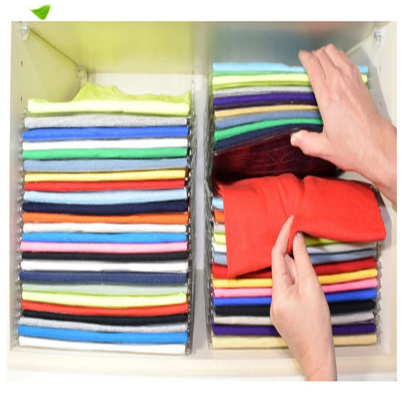 10Pcs/set Fast Clothes Fold Board Clothing Organization Shirt Folder Travel Backpack T-shirt Document Home Closet Organizer