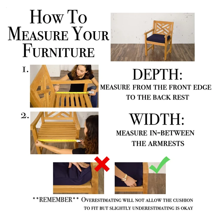 Wholesale Customized Waterproof Sofa Seat Cushions For Garden Patio Outdoor Furniture Stadium Chair Seat Cushion Cover