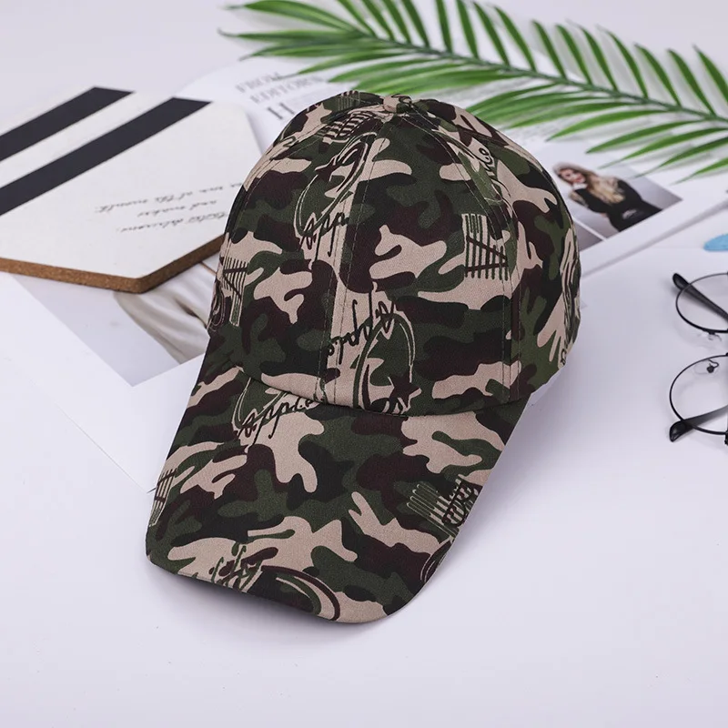 Wholesale customize logo Camouflage Caps duck camo hat 6 panel cap sports outdoor snapback sun hat trucker cap